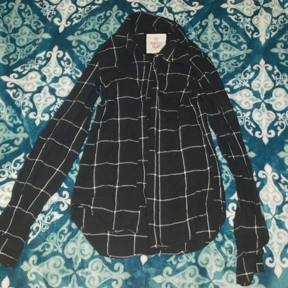 Black and white flannel